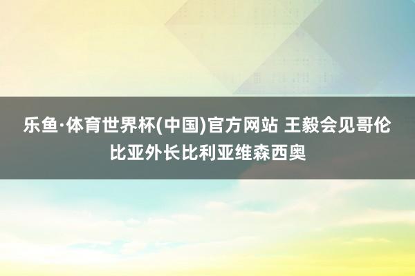 乐鱼·体育世界杯(中国)官方网站 王毅会见哥伦比亚外长比利亚维森西奥