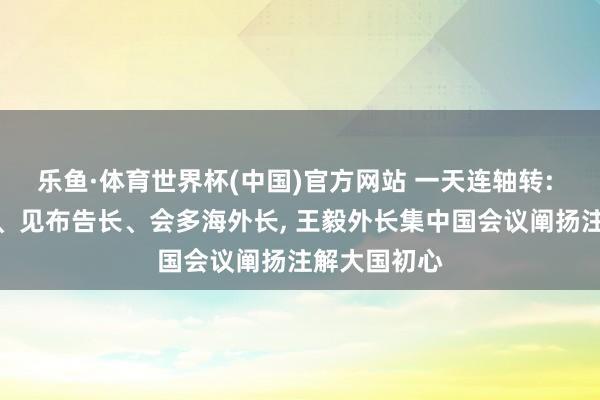 乐鱼·体育世界杯(中国)官方网站 一天连轴转: 主合手会议、见布告长、会多海外长, 王毅外长集中国会议阐扬注解大国初心
